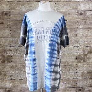 Cotton On Ocean State Rally Relaxed Boyfriend Graphic Tie Dye Tee XS 2051889-07‎